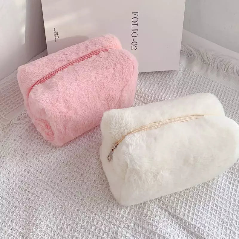 Necessaire Feminina Bolsa de Maquiagem Pequena Algodão Homedec