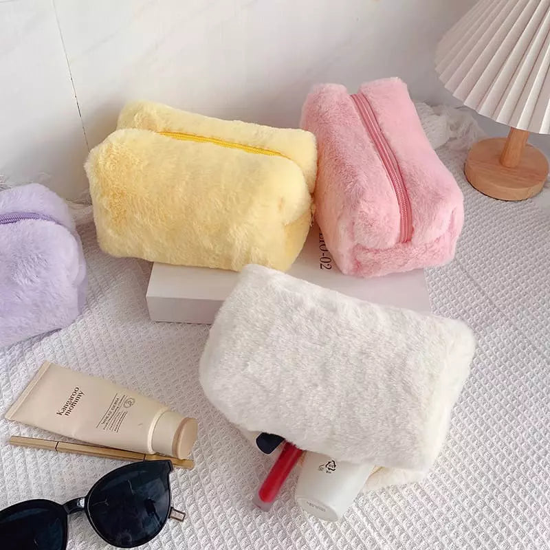 Necessaire Feminina Bolsa de Maquiagem Pequena Algodão Homedec