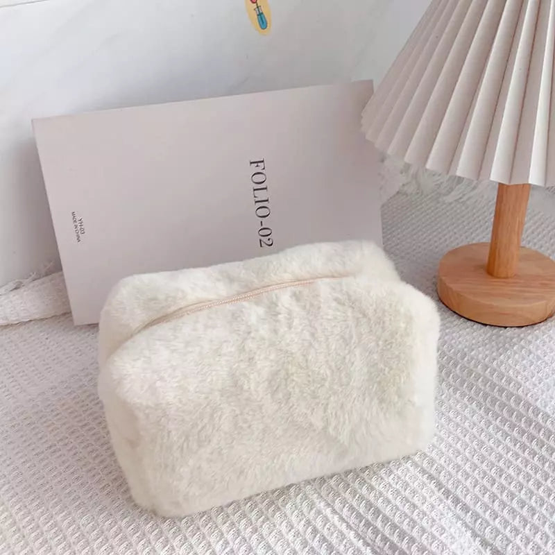 Necessaire Feminina Bolsa de Maquiagem Pequena Algodão Homedec