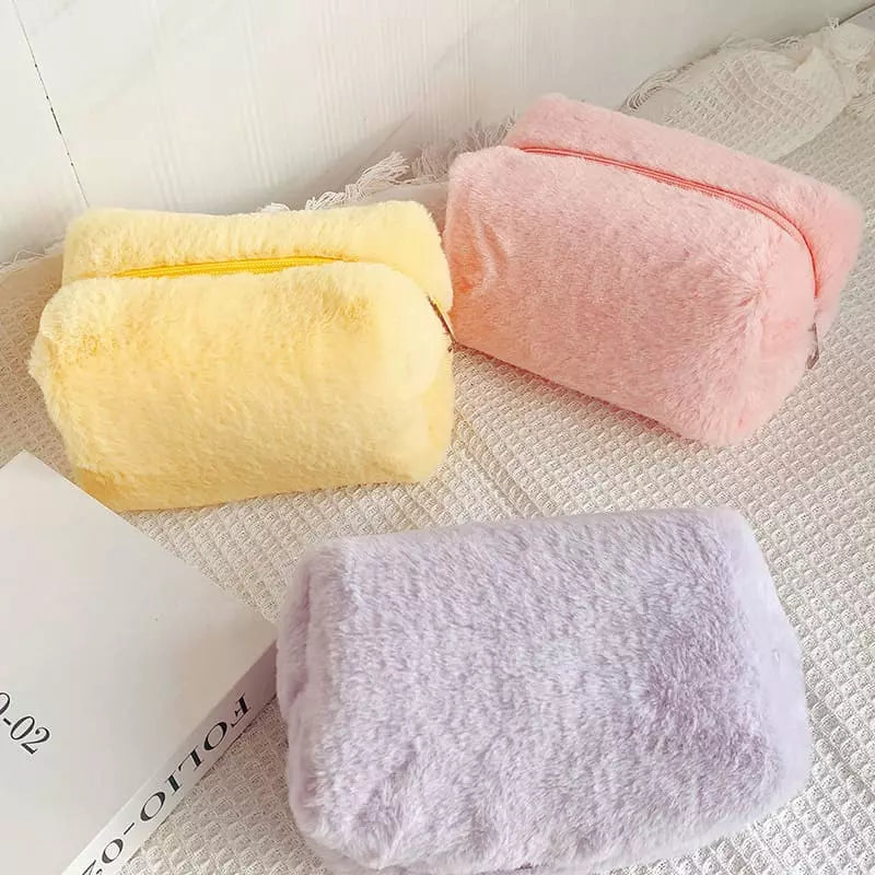 Necessaire Feminina Bolsa de Maquiagem Pequena Algodão Homedec