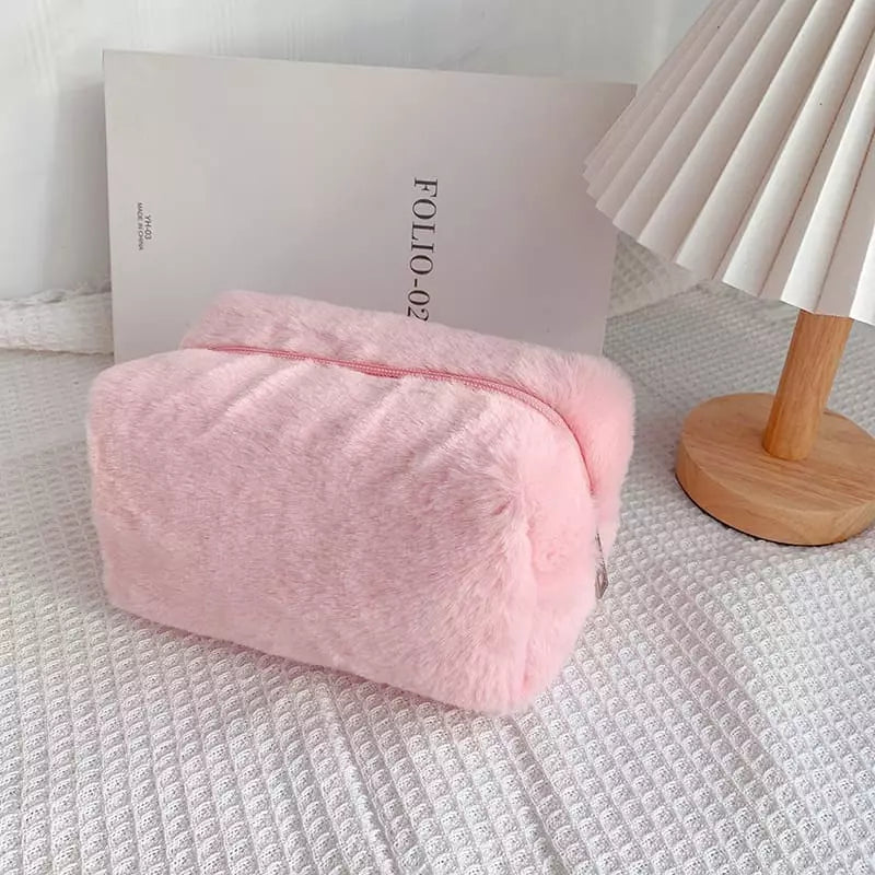 Necessaire Feminina Bolsa de Maquiagem Pequena Algodão Homedec