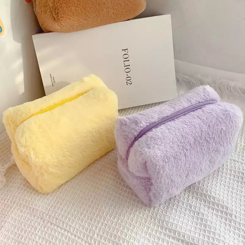 Necessaire Feminina Bolsa de Maquiagem Pequena Algodão Homedec