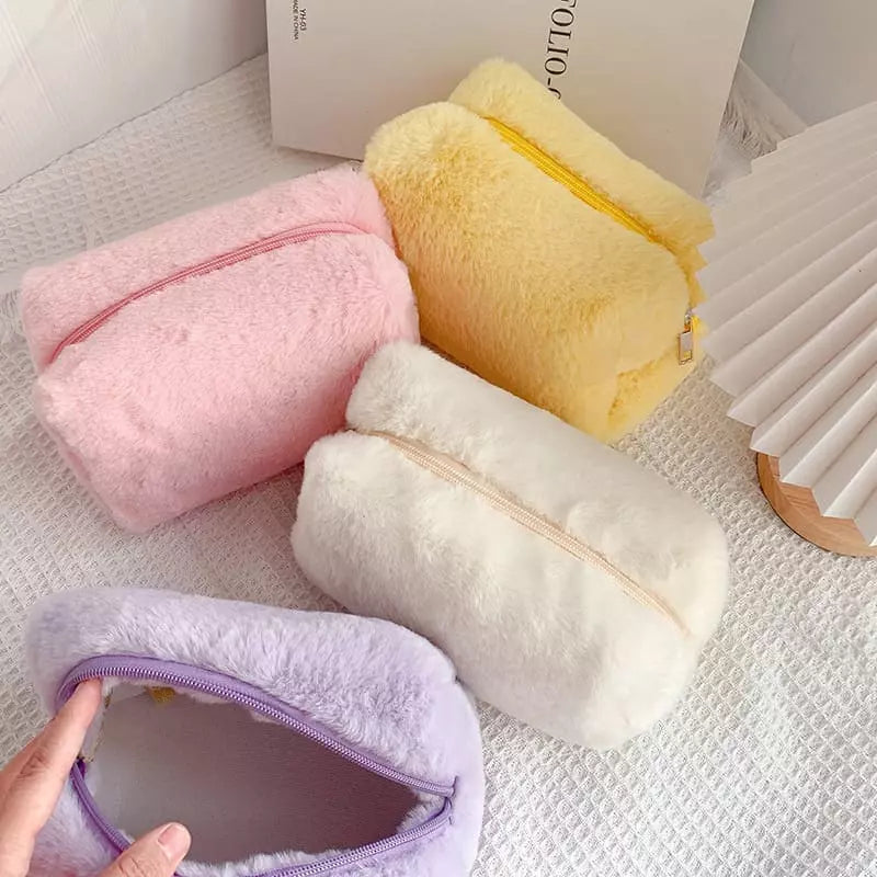 Necessaire Feminina Bolsa de Maquiagem Pequena Algodão Homedec