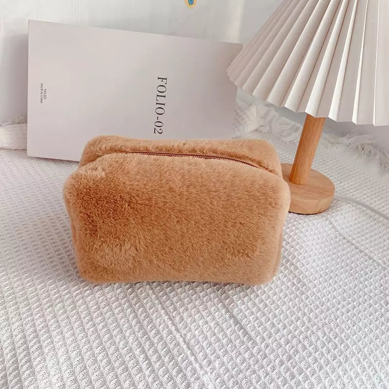 Necessaire Feminina Bolsa de Maquiagem Pequena Algodão Homedec