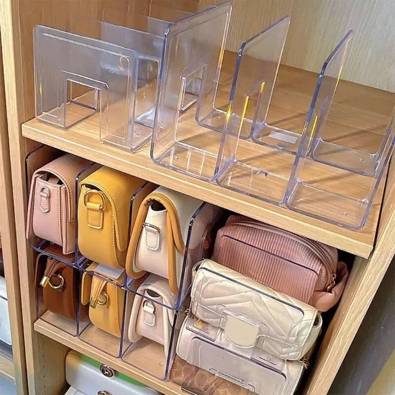 Organizador de Bolsa Acrílico com Divisória Homedec