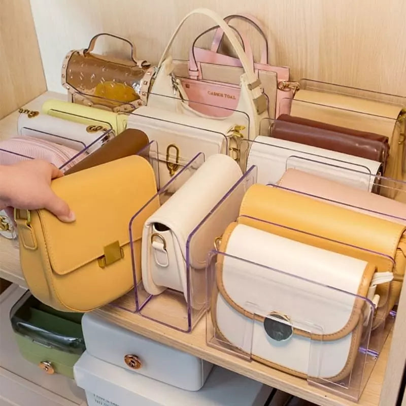 Organizador de Bolsa Acrílico com Divisória Homedec