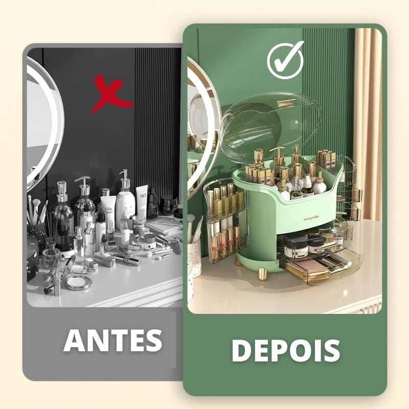 Organizador de Maquiagem e Porta Maquiagem Acrílico Homedec