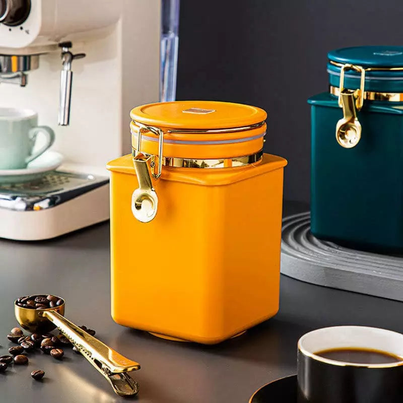 Porta Alimentos Pote com Tampa Hermético para Café Homedec