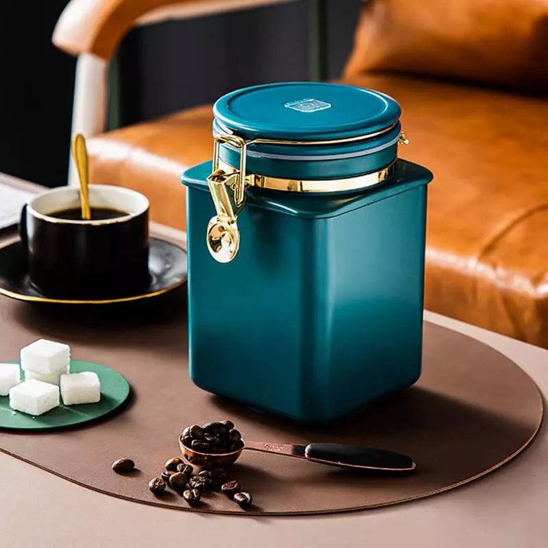 Porta Alimentos Pote com Tampa Hermético para Café Homedec