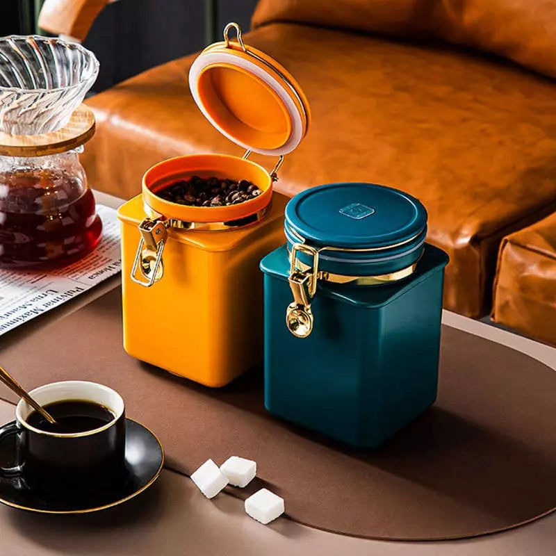 Porta Alimentos Pote com Tampa Hermético para Café Homedec