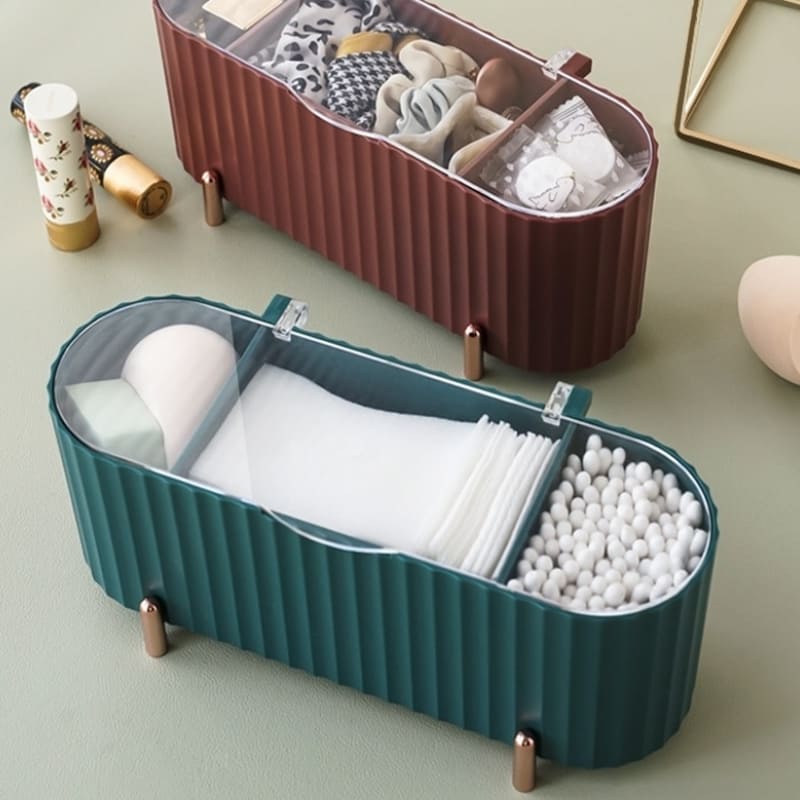 Porta Esponja de Maquiagem e Algodão Decorativo de Luxo Homedec