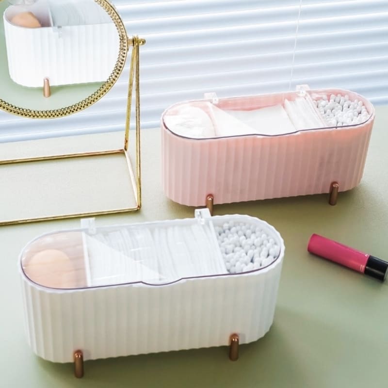 Porta Esponja de Maquiagem e Algodão Decorativo de Luxo Homedec