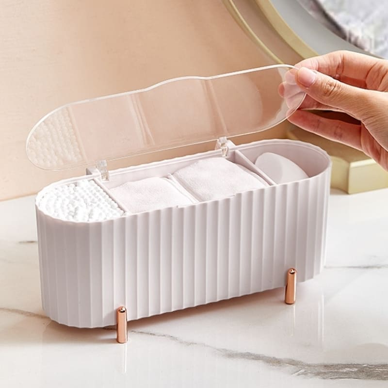 Porta Esponja de Maquiagem e Algodão Decorativo de Luxo Homedec
