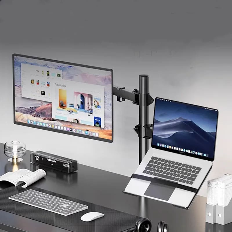 Suporte Monitor e Notebook Articulado para Mesa Homedec