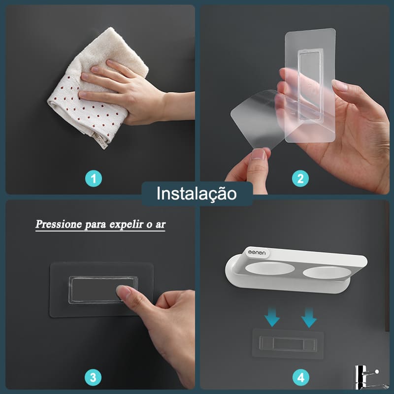 Suporte para Secador de Cabelo Suporte de Parede Homedec