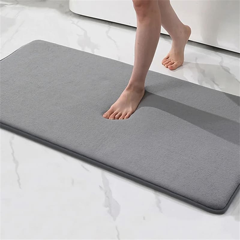 Tapete para Banheiro Antiderrapante Absorvente Veludo Homedec