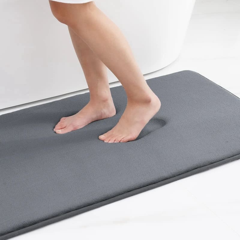 Tapete para Banheiro Antiderrapante Absorvente Veludo Homedec