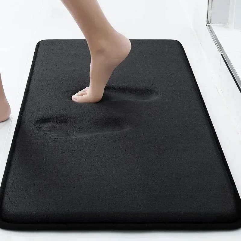 Tapete para Banheiro Antiderrapante Absorvente Veludo Homedec