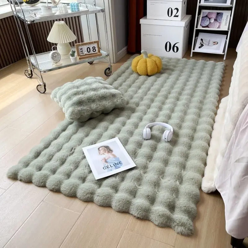Tapete Para Sala Peludo Quarto Pelúcia Antiderrapante Homedec