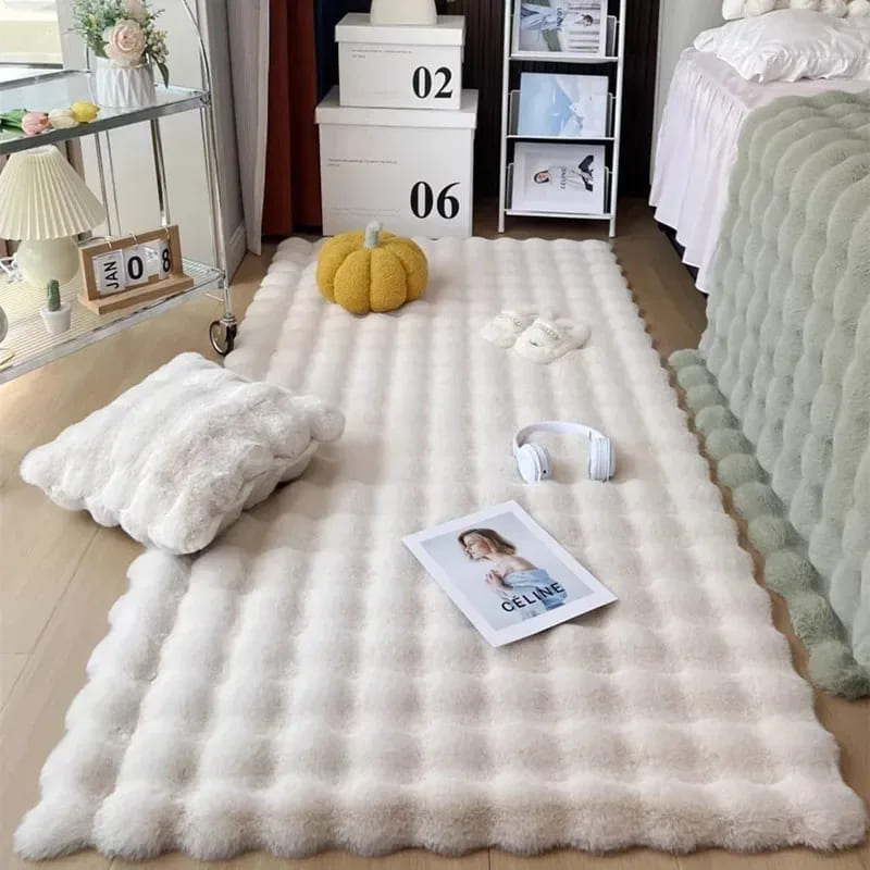 Tapete Para Sala Peludo Quarto Pelúcia Antiderrapante Homedec