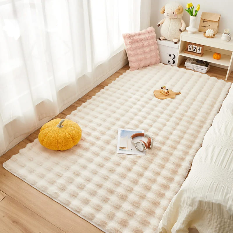 Tapete Para Sala Peludo Quarto Pelúcia Antiderrapante Homedec