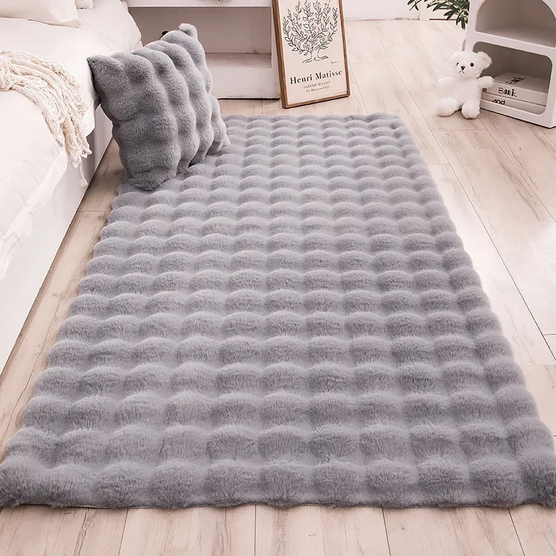 Tapete Para Sala Peludo Quarto Pelúcia Antiderrapante Homedec