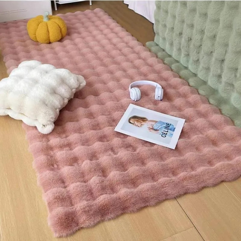 Tapete Para Sala Peludo Quarto Pelúcia Antiderrapante Homedec