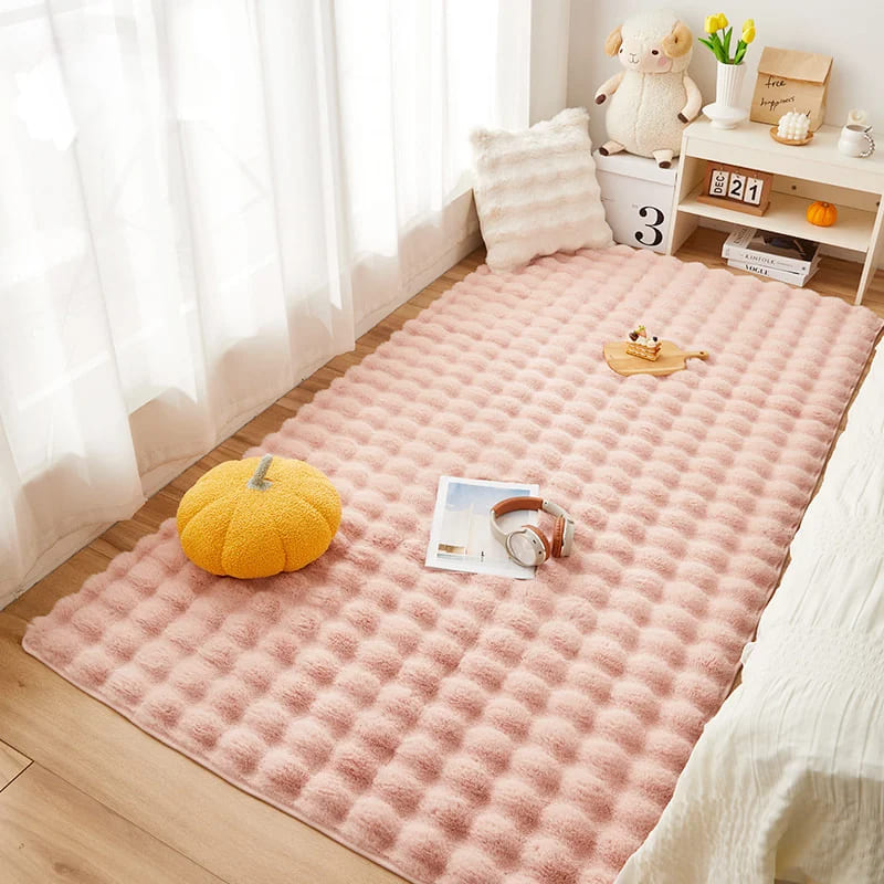 Tapete Para Sala Peludo Quarto Pelúcia Antiderrapante Homedec