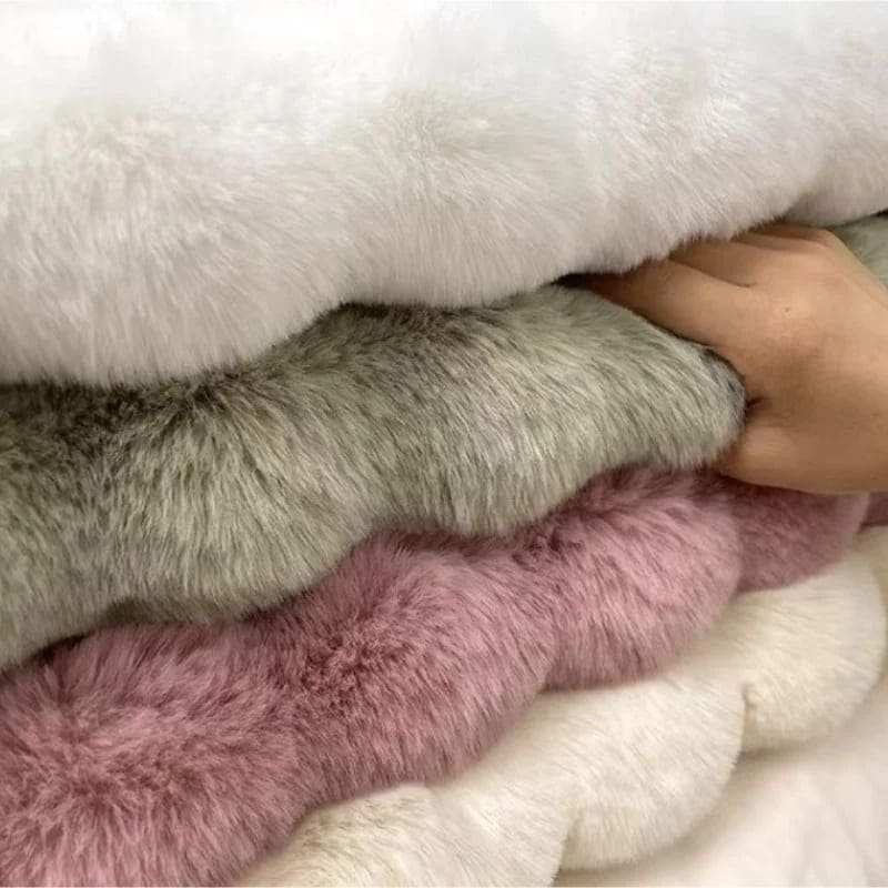 Tapete Para Sala Redondo Peludo Quarto Pelúcia Felpudo Homedec