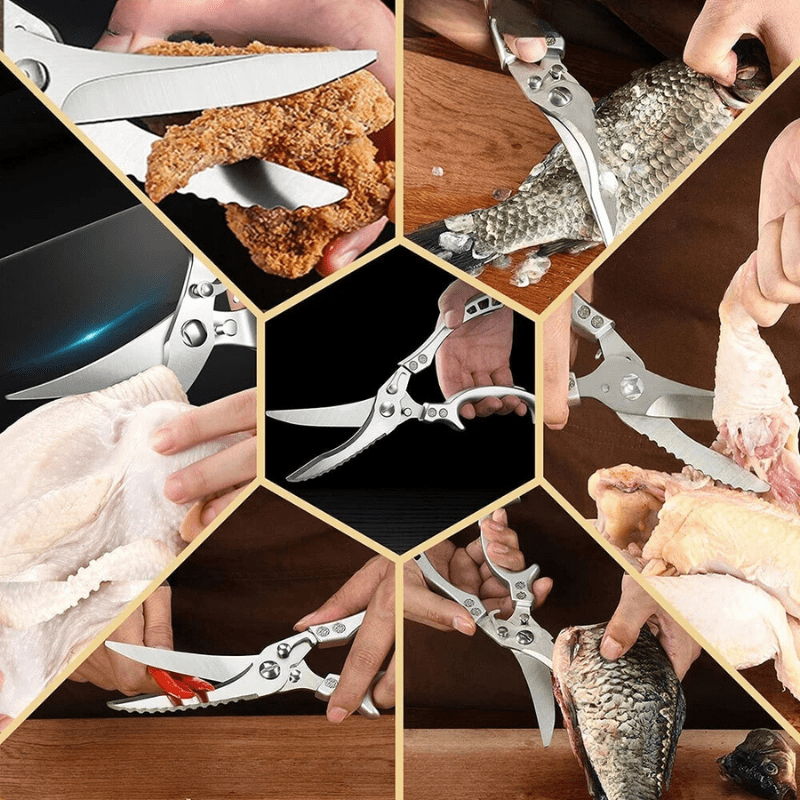 Tesoura de Cozinha Multiuso Inox Corta Tudo Homedec