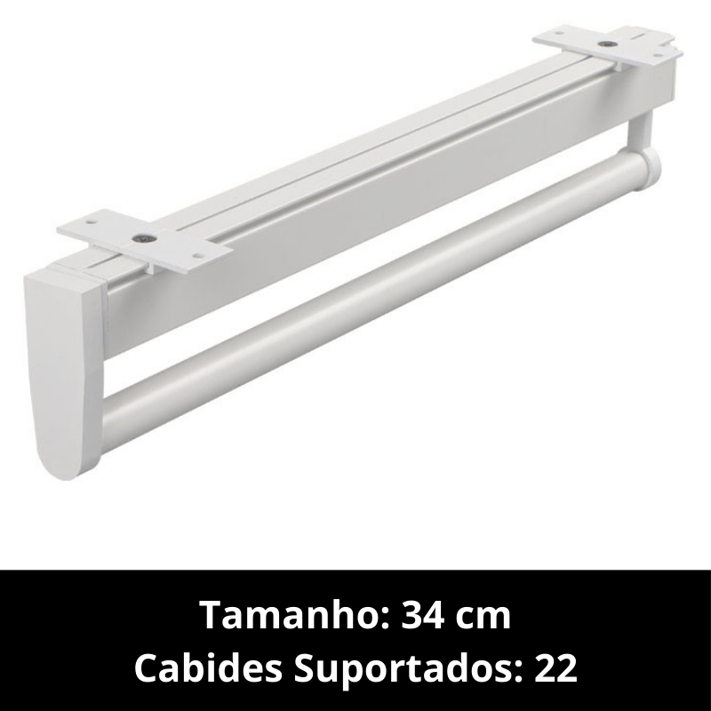 Trilho Retrátil para Roupas Homedec