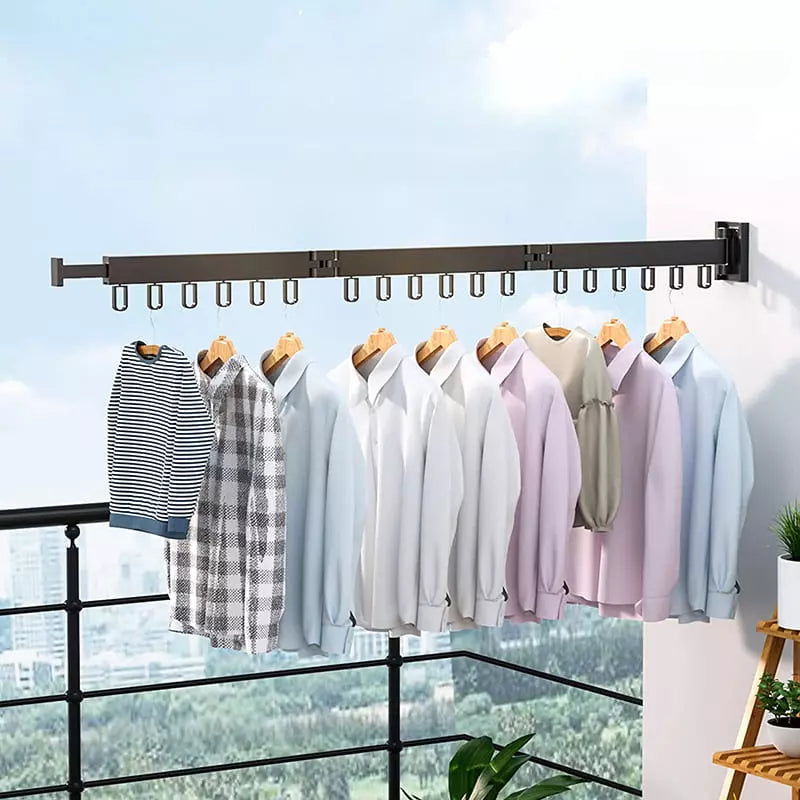 Varal Retrátil de Roupas de Parede Alumínio Homedec