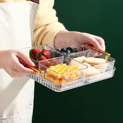 Bandeja de Lanche Multifuncional com Potes de Armazenamento Homedec