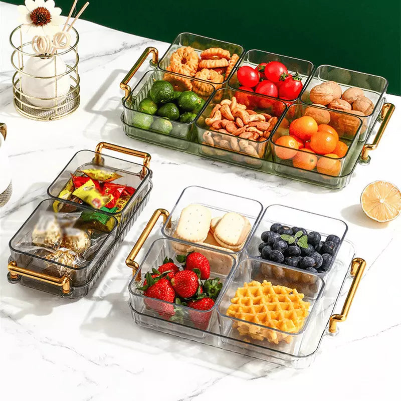Bandeja de Lanche Multifuncional com Potes de Armazenamento Homedec