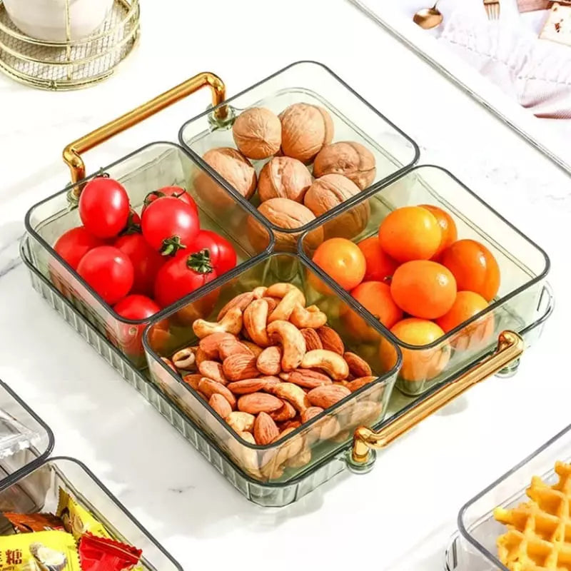 Bandeja de Lanche Multifuncional com Potes de Armazenamento Homedec