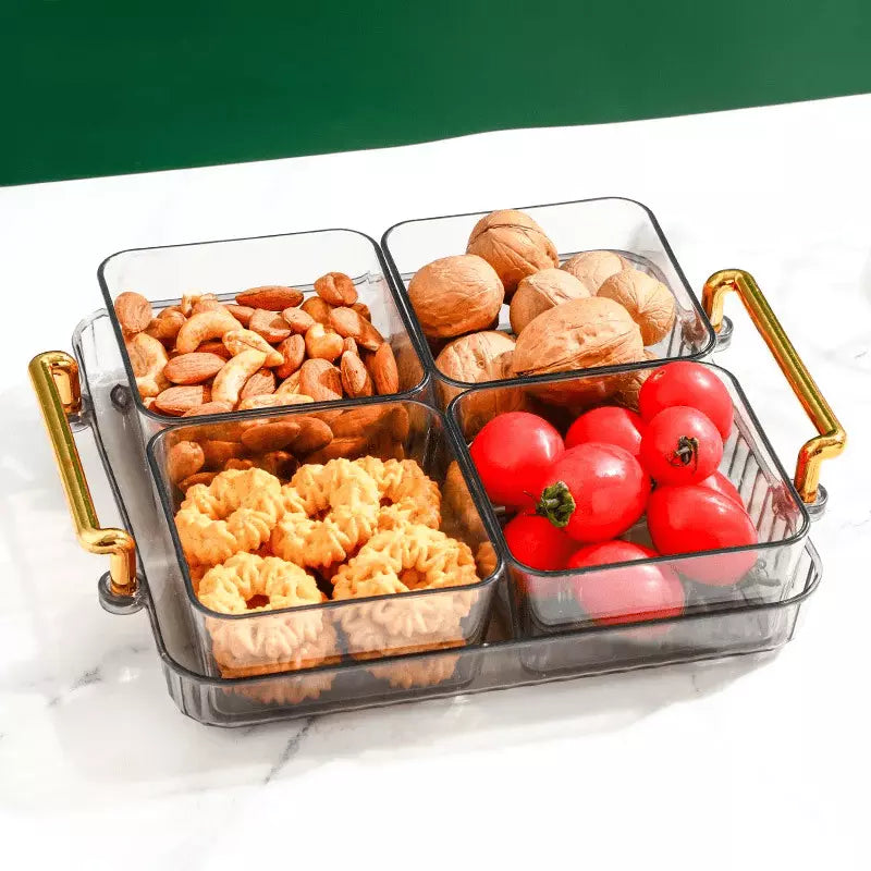 Bandeja de Lanche Multifuncional com Potes de Armazenamento Homedec