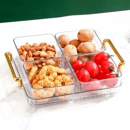 Bandeja de Lanche Multifuncional com Potes de Armazenamento Homedec
