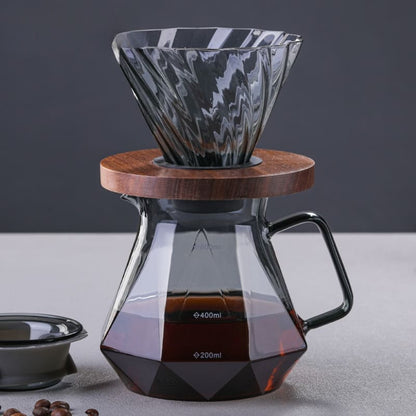 Bule de Café Vidro Borossilicato Coador de Café Hario V60 Homedec
