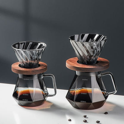Bule de Café Vidro Borossilicato Coador de Café Hario V60 Homedec