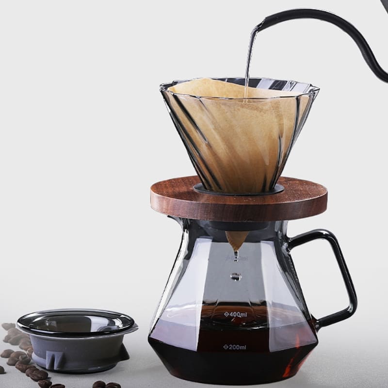Bule de Café Vidro Borossilicato Coador de Café Hario V60 Homedec