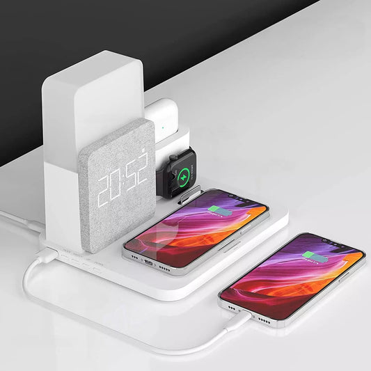 Carregador por Indução Luminária de Mesa e Despertador Homedec