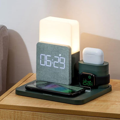 Carregador por Indução Luminária de Mesa e Despertador Homedec