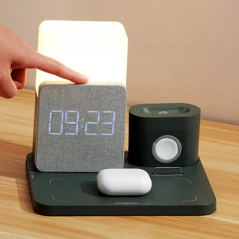 Carregador por Indução Luminária de Mesa e Despertador Homedec