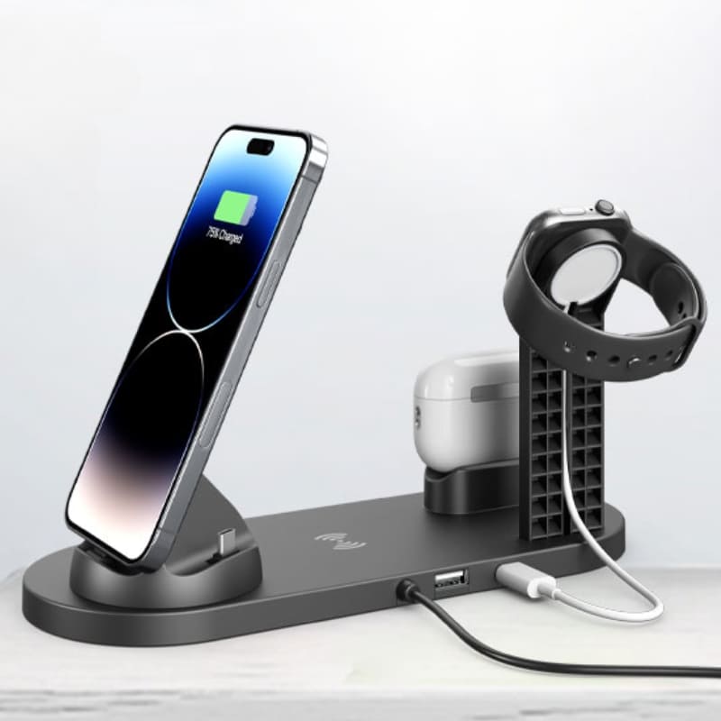 Carregador por Indução Sem Fio Iphone/Samsung Multifuncional Homedec