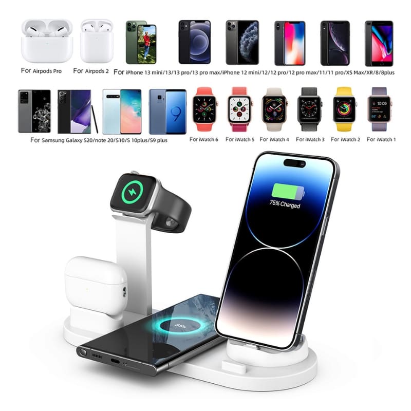 Carregador por Indução Sem Fio Iphone/Samsung Multifuncional Homedec