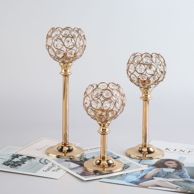 Castiçais Suporte de Velas de Luxo Decorativos Homedec