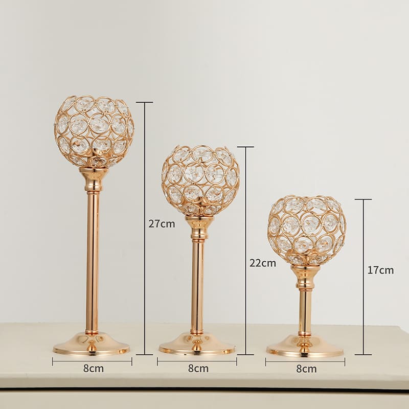 Castiçais Suporte de Velas de Luxo Decorativos Homedec