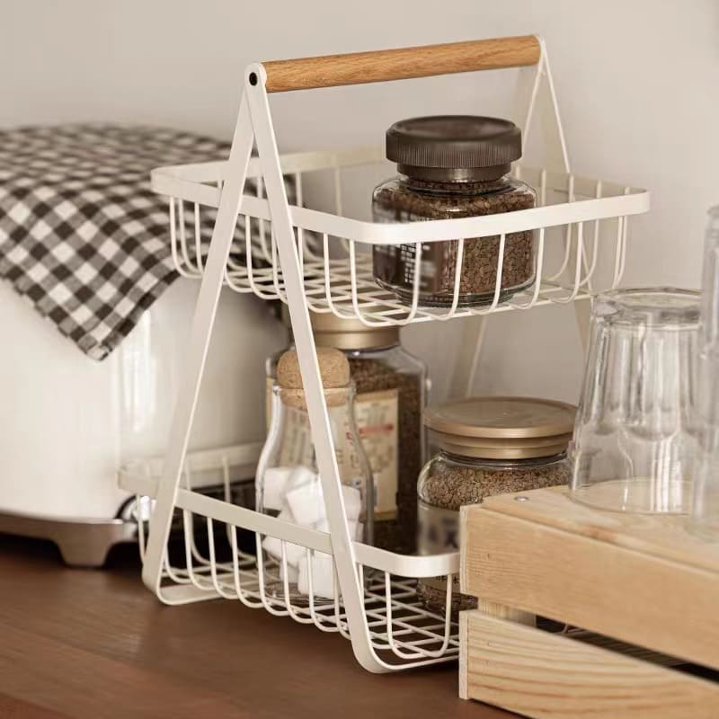 Cesta de Fruta 2 Andares Fruteira de Mesa Homedec