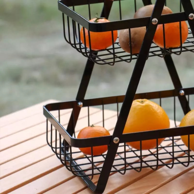 Cesta de Fruta 2 Andares Fruteira de Mesa Homedec