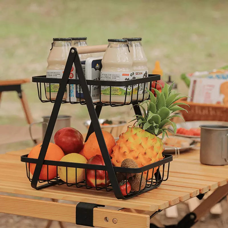 Cesta de Fruta 2 Andares Fruteira de Mesa Homedec